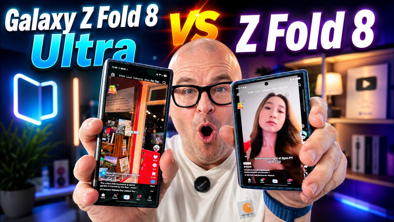 Galaxy Z Fold 8 vs Z Fold 8 Ultra: Cameras, Speakers, Apps, Fortnite, Displays, Crease