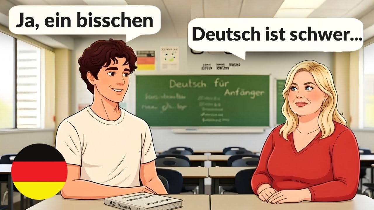 Alex in der deutschen Sprachschule | Lerne Deutsch mit diesen Dialogen