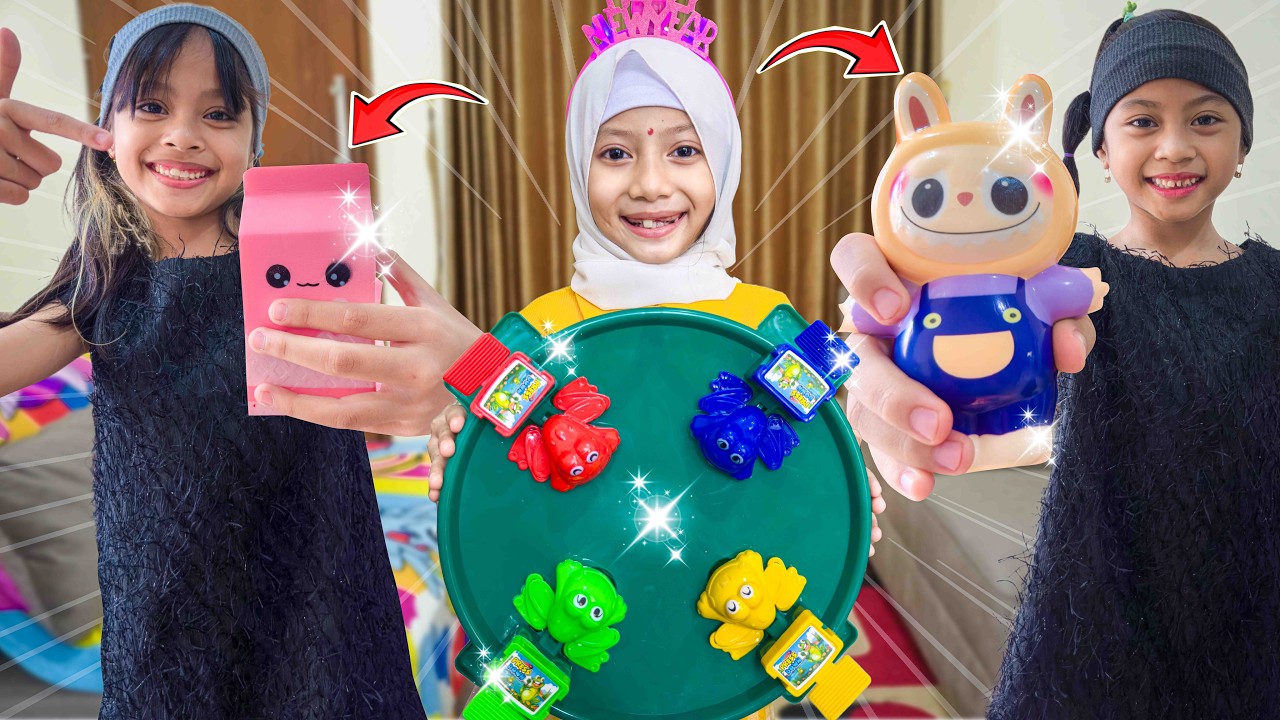 AQILA DAN ALUNA AMANDA UNBOXING KARAKTER LABUBU