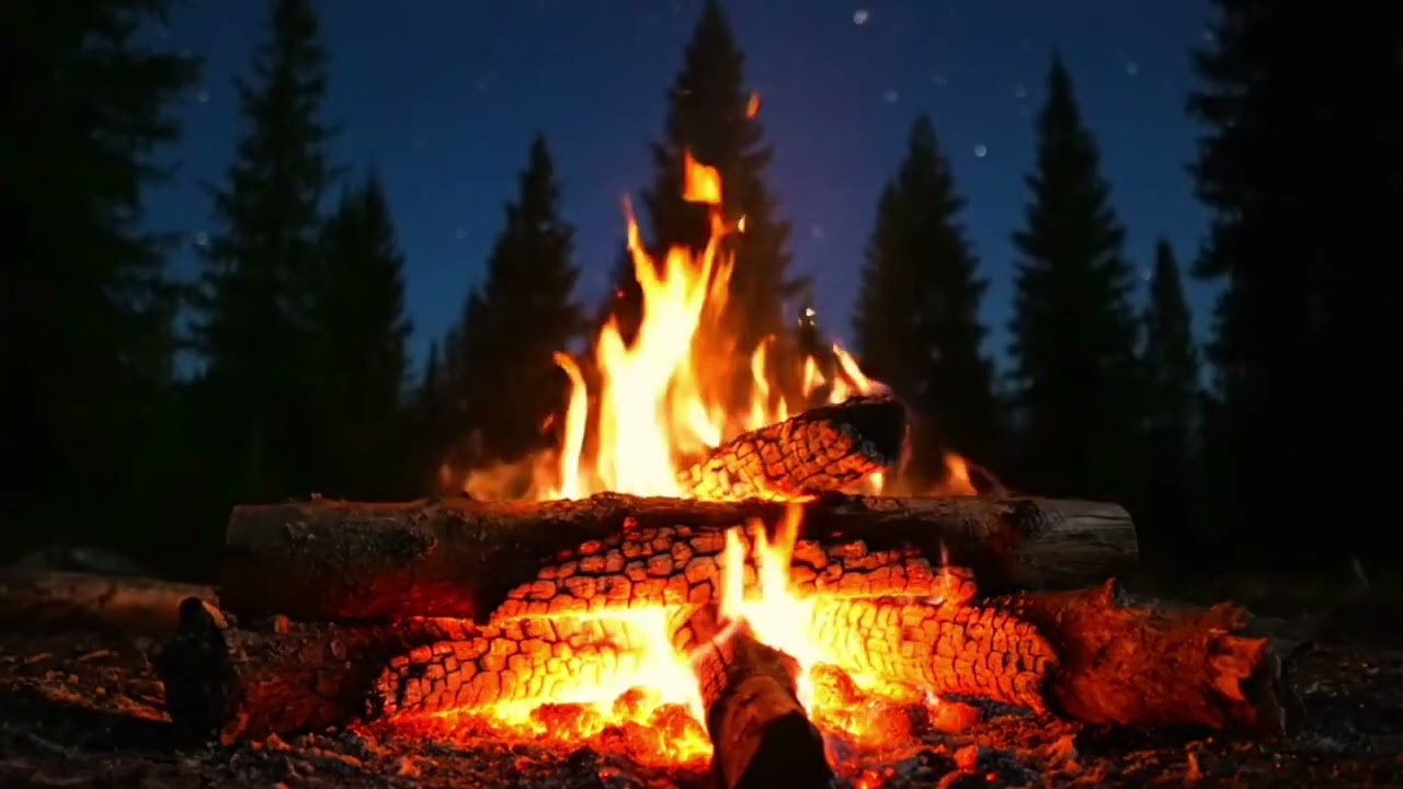 ASMR Fireplace Crackling 🔥 Cozy Fire Sounds for Deep Sleep, Relaxation & Stress Relief