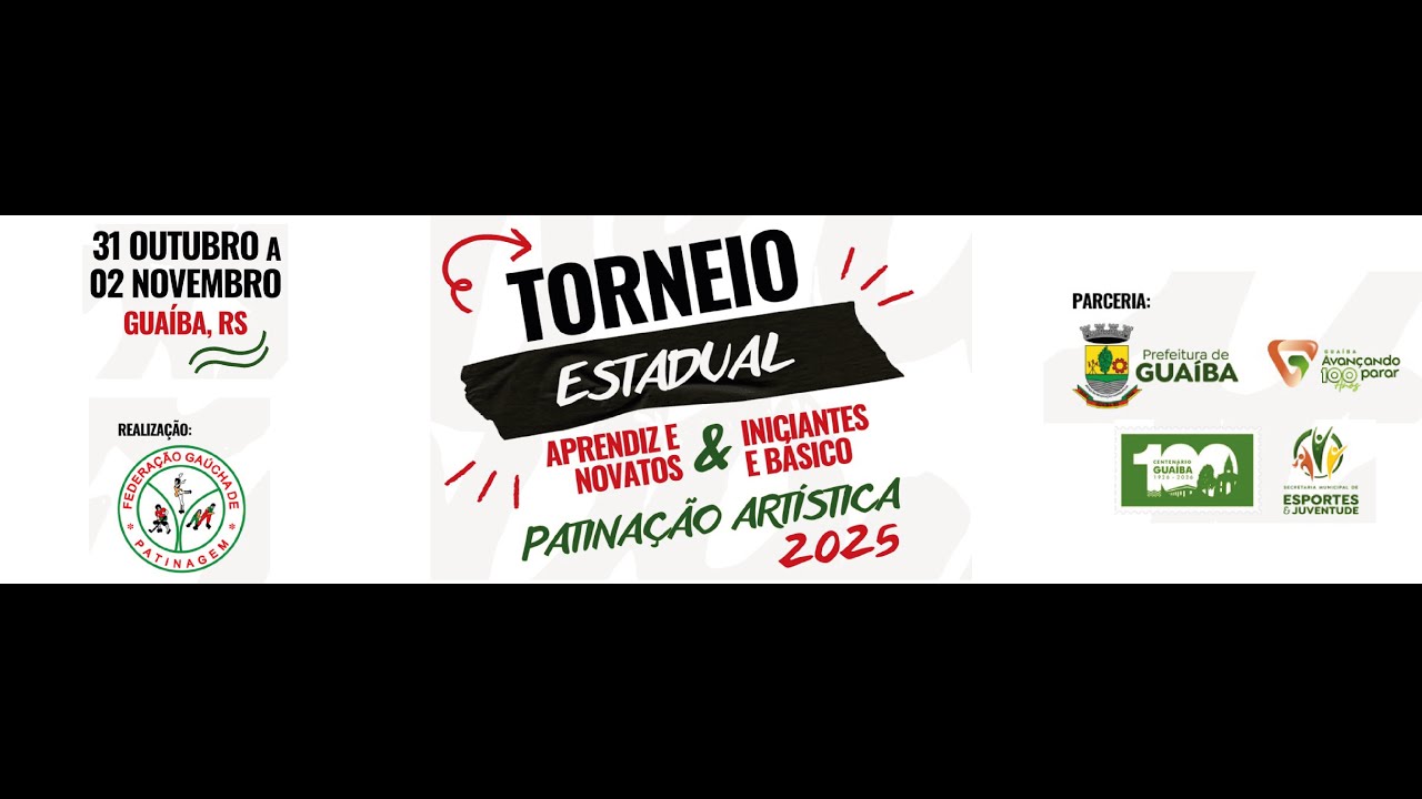 Torneio Estadual de Patinação Artística - Guaíba - RS - 02 de novembro de 2025 - Parte 02