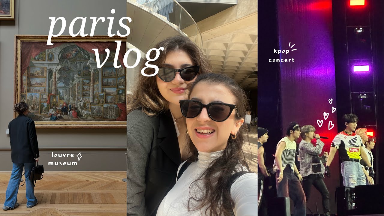 PARIS’TE K-POP KONSERİNE GİTTİK 🫢| bizimle Paris’te 3 gün, Louvre Müzesi, music bank festivali !!!