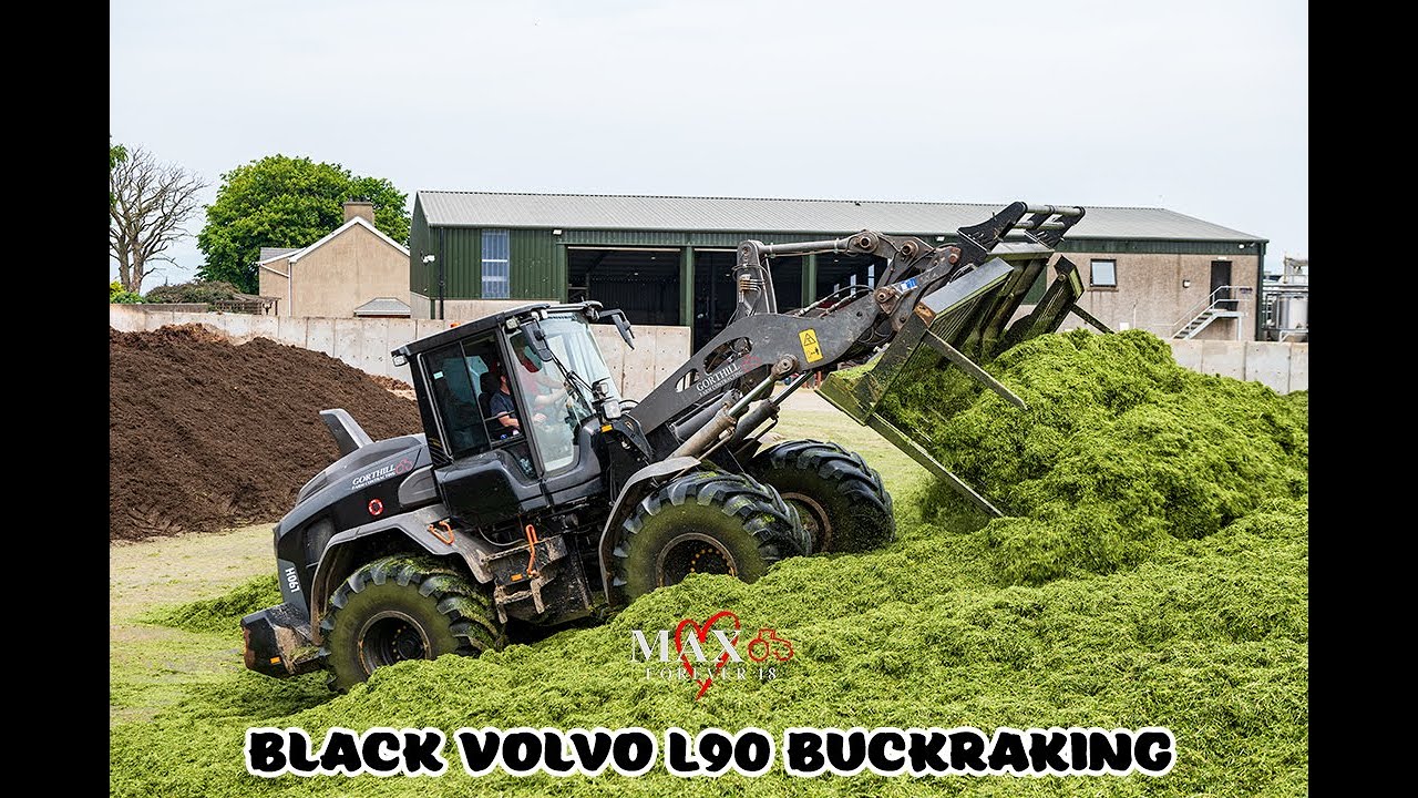 Buckraking | Volvo L90 & MDE 16ft Warrior Buckrake | Silage