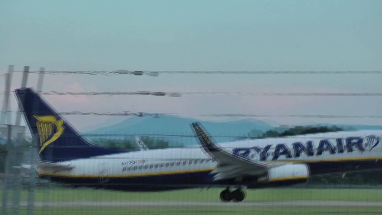 Ryanair in airport Ostrava Mo&scaron;nov