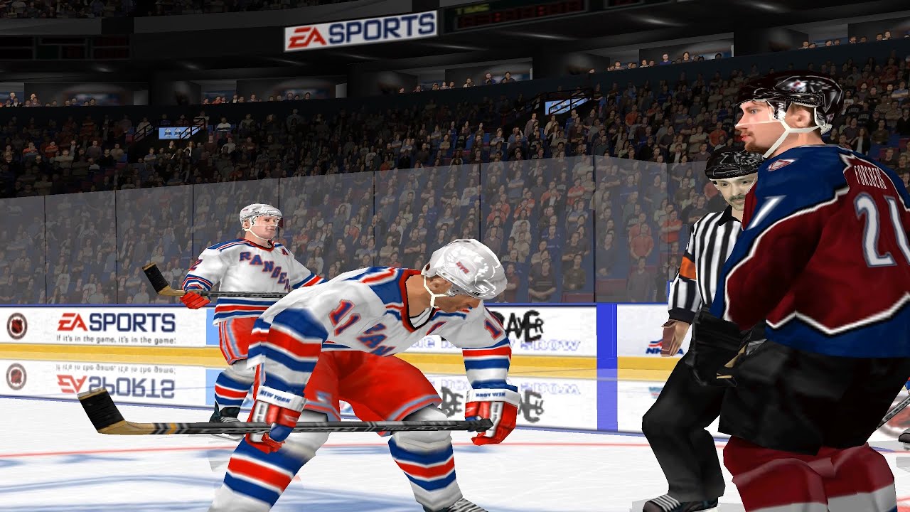 NHL 2001 | Колорадо Эвеланш - Нью-Йорк Рейнджерс | Финал Кубка Стэнли, игра 2 | Геймплей на ПК в ...
