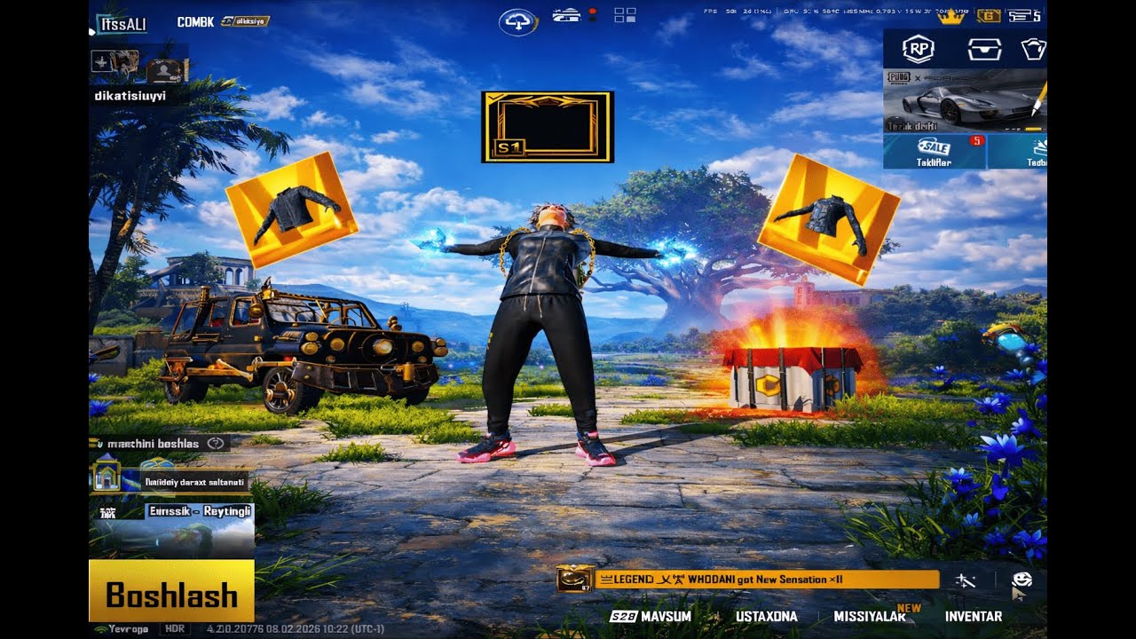 🔥TEKINGA S1 ZAVAT RAMKA + MISSION A & B SETLARI 🔥😱 | PUBG Mobile