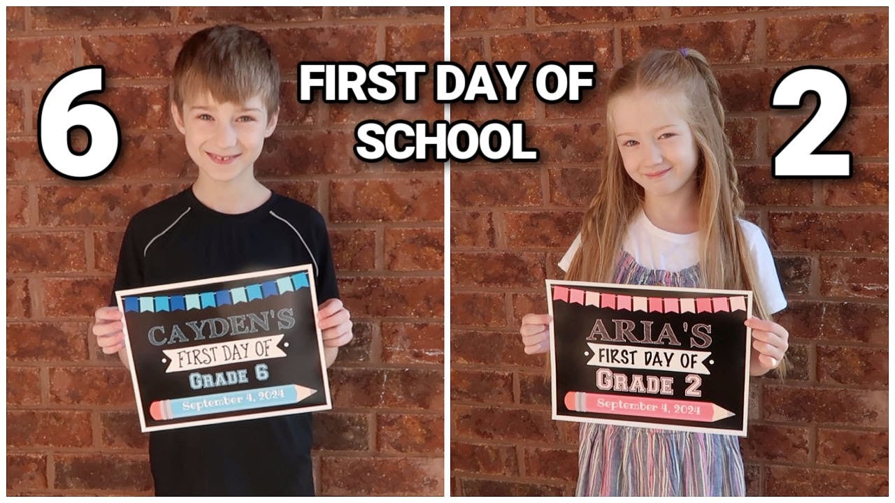 BACK TO SCHOOL! | FIRST DAY OF SCHOOL | GRADE 2 & GRADE 6