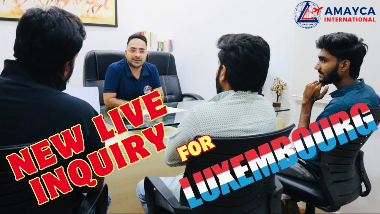 Live Inquiry for Luxembourg Work Permit | Jobs in Europe 🇪🇺| Jobs in Luxembourg | #europe #visa #job
