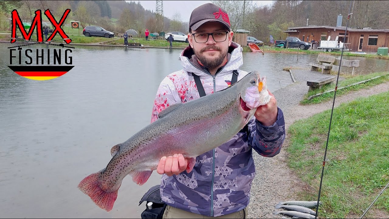 Riesige Lachsforellen/ Große Seeforellen und mehr.../Forellen fischen mit Kunstködern/ Trout Area