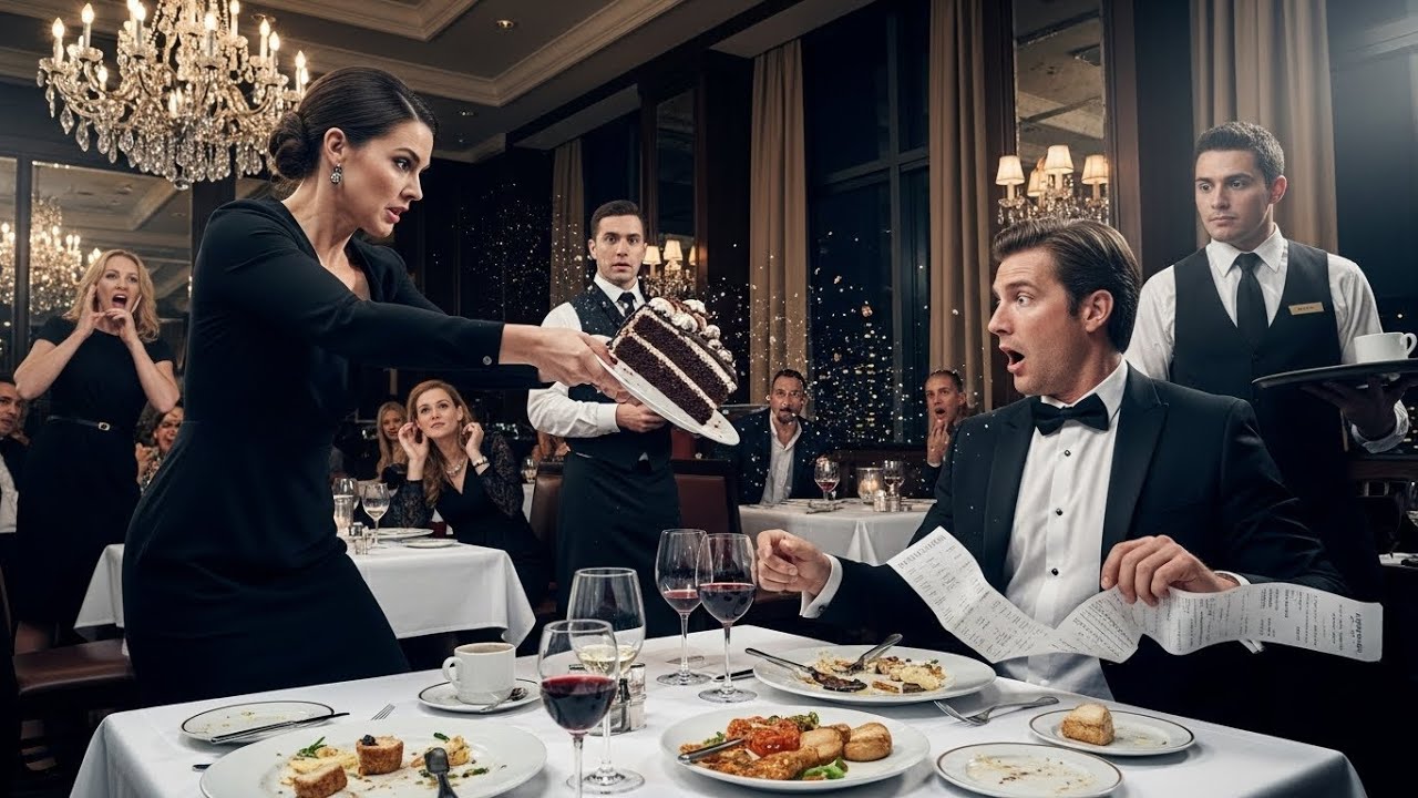 Wife Throws Cake At Billionaire Husband For Not Paying The Bill, But His Next Move Shocked Everyone