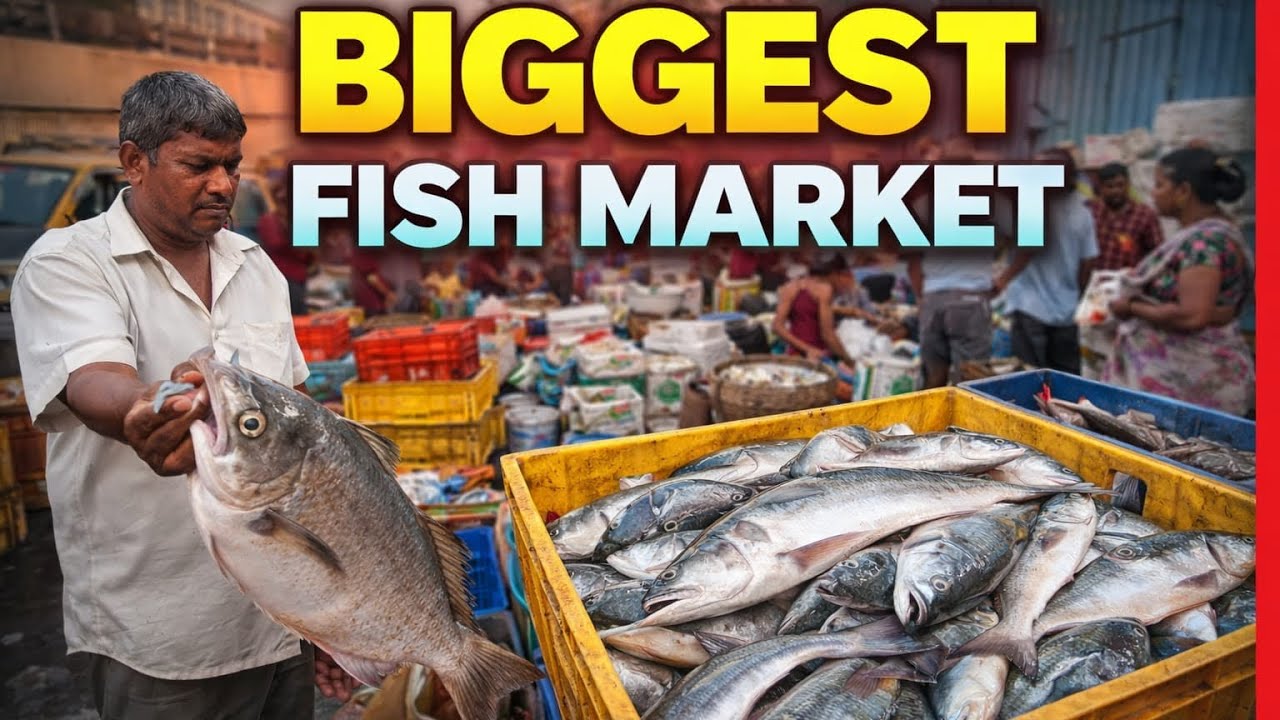 VERY POPULAR CSMT WHOLESALE FISH MARKET MUMBAI START Only Rs.300 KG 