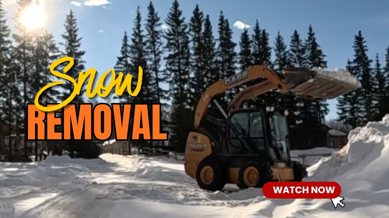 Solo snow removal with a skid steer: the challenges
