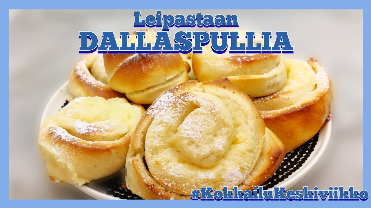 Dallaspullat | leipastaan vaniljakreemipullia eli rähmäpullia
