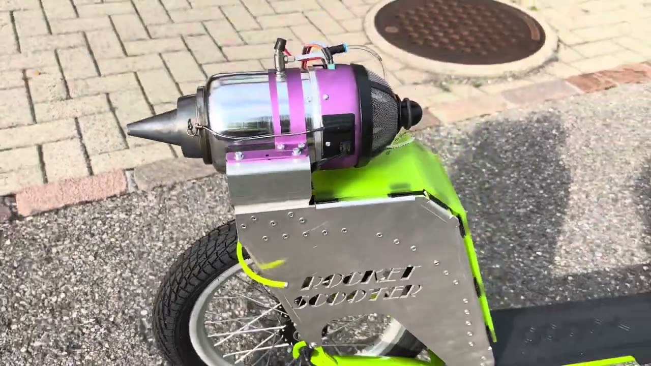 Rocket Scooter Turbine  Jet powered