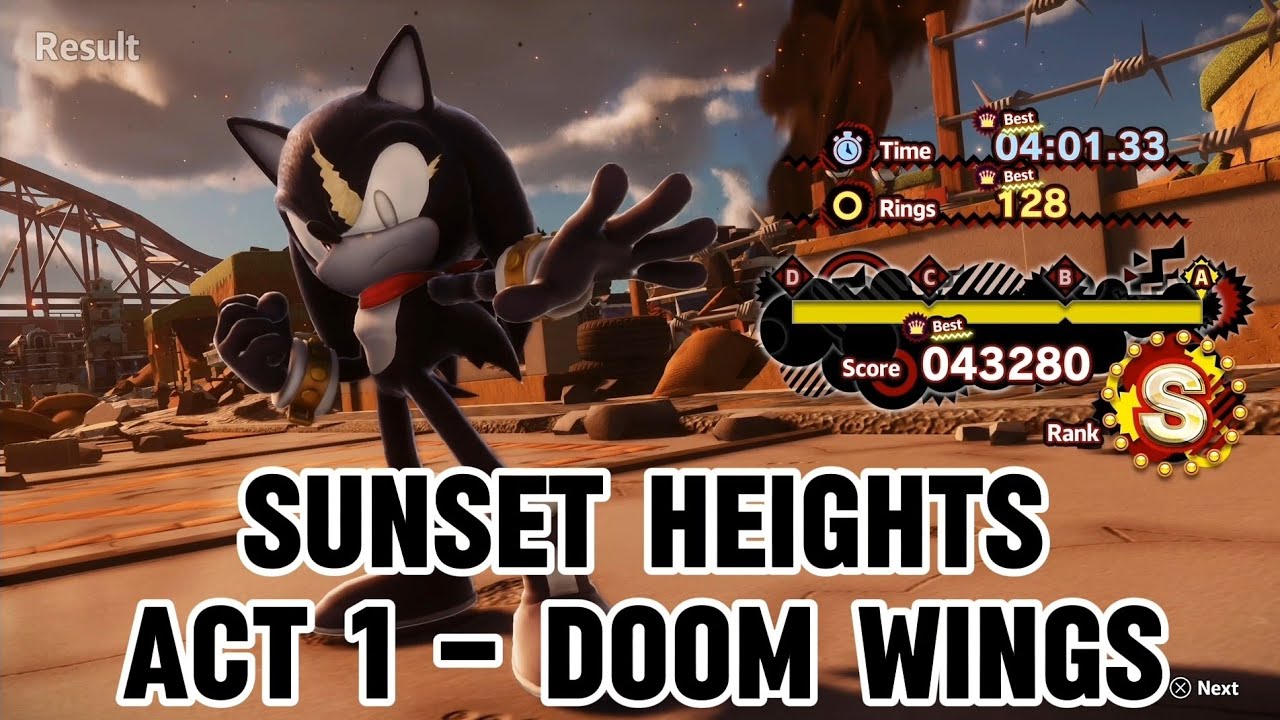SONIC X SHADOW GENERATIONS - Sunset Heights - Act 1 - DOOM WINGS
