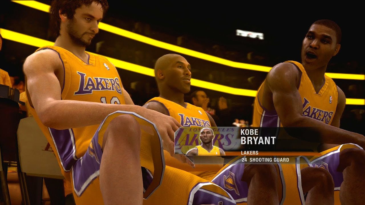 NBA Live 09 Pistons vs Lakers NBA Finals