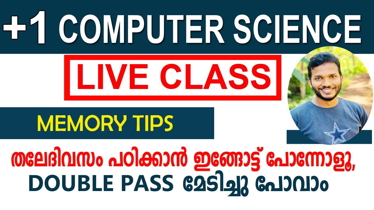 Plus One Computer Science Exam Tips | Live