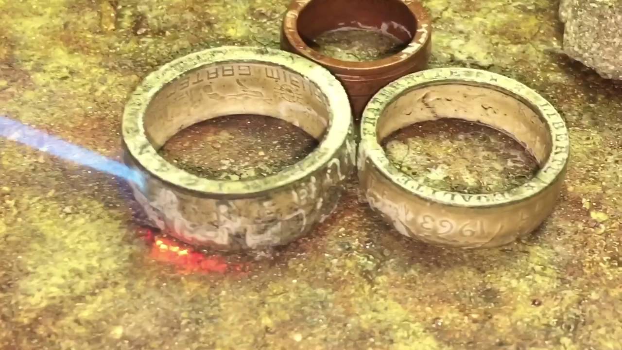 Coin Rings Magic! How I made rings out of coins from Austria, France, Ukraine
