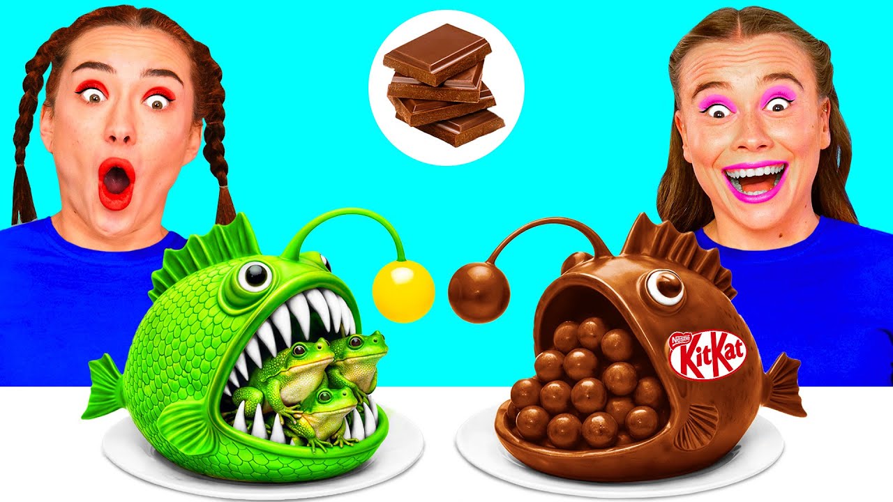 Real Food vs Chocolate Food Challenge | Edible Battle