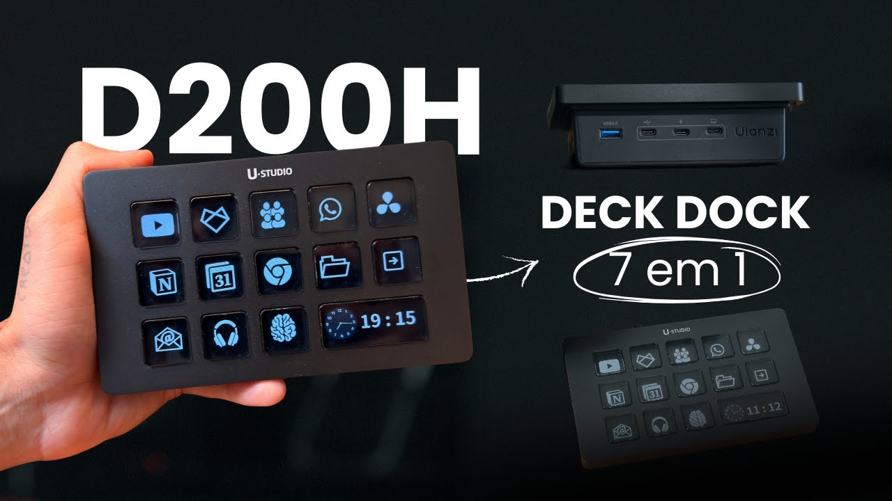 D200H: Deck Dock 7 em 1 que transforma produtividade e workflow | Review com @rodrigobaiaoo