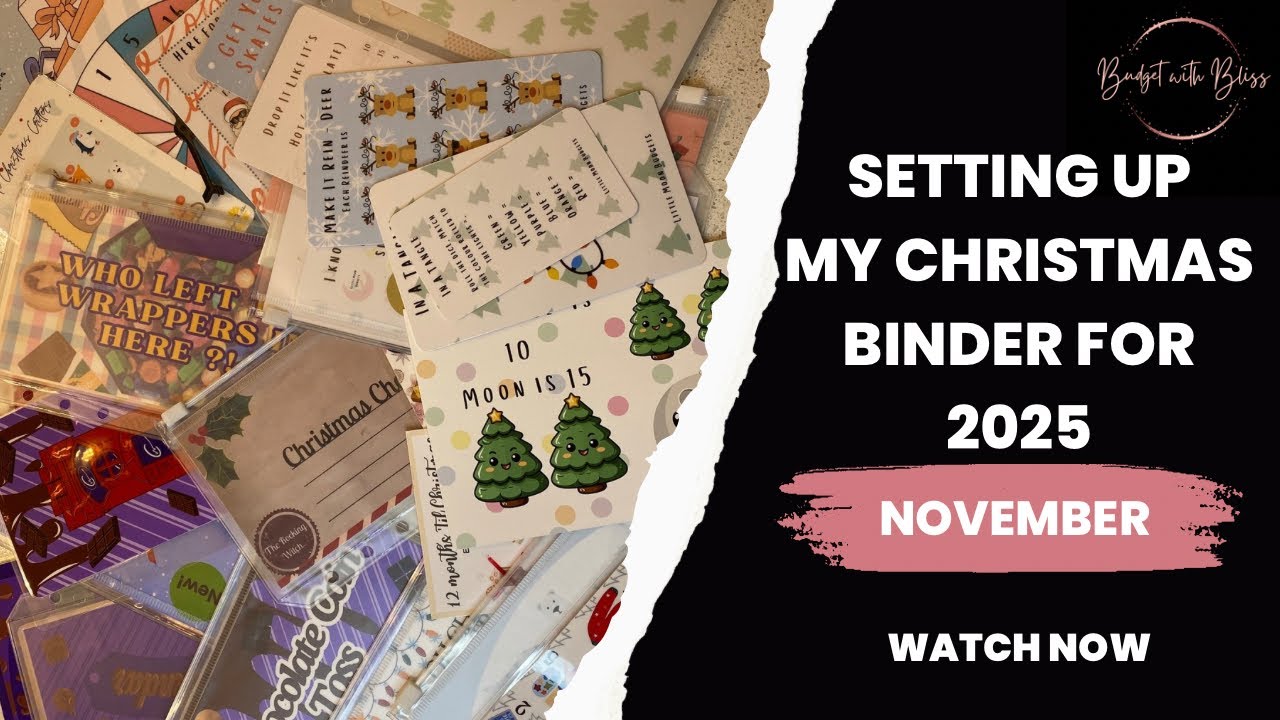 Let’s get organised for Christmas 2025! Binder Set Up | Savings Challenges | UK Cash Stuffer