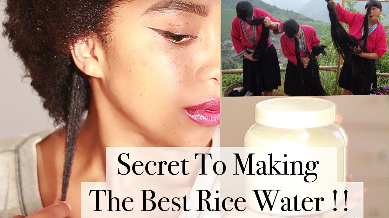 RICE WATER! HOW TO MAKE RICE WATER FOR FAST HAIR GROWTH!