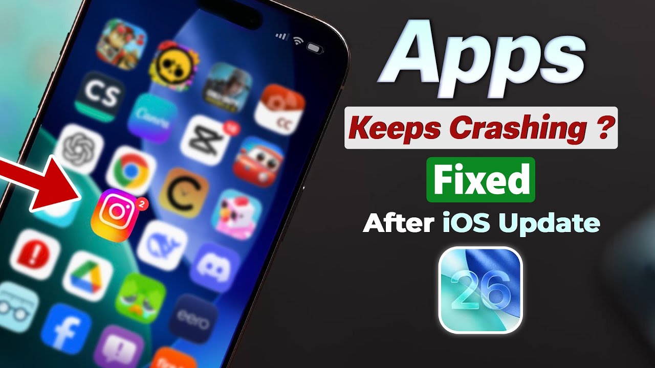 Fix: Apps Crashing on iPhone After iOS 26 Update!
