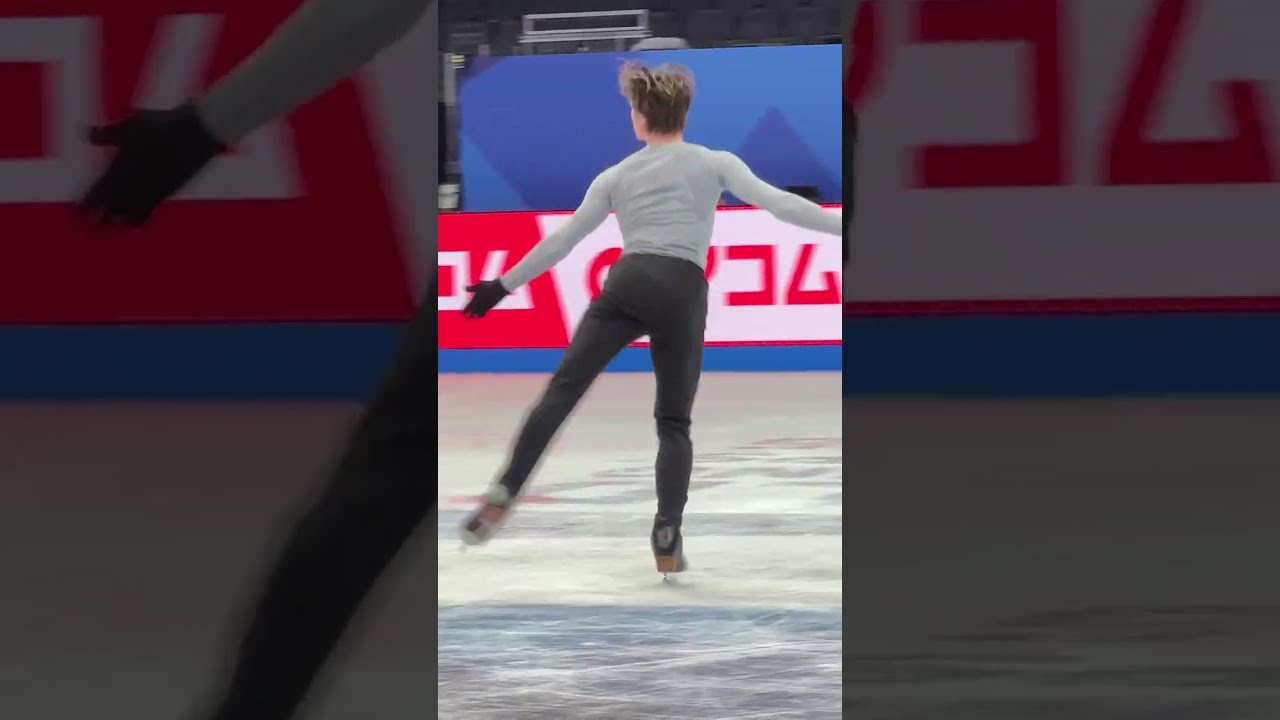 2025 World Championships - Mens Free Skate Practice - Deniss Vasiljevs LAT