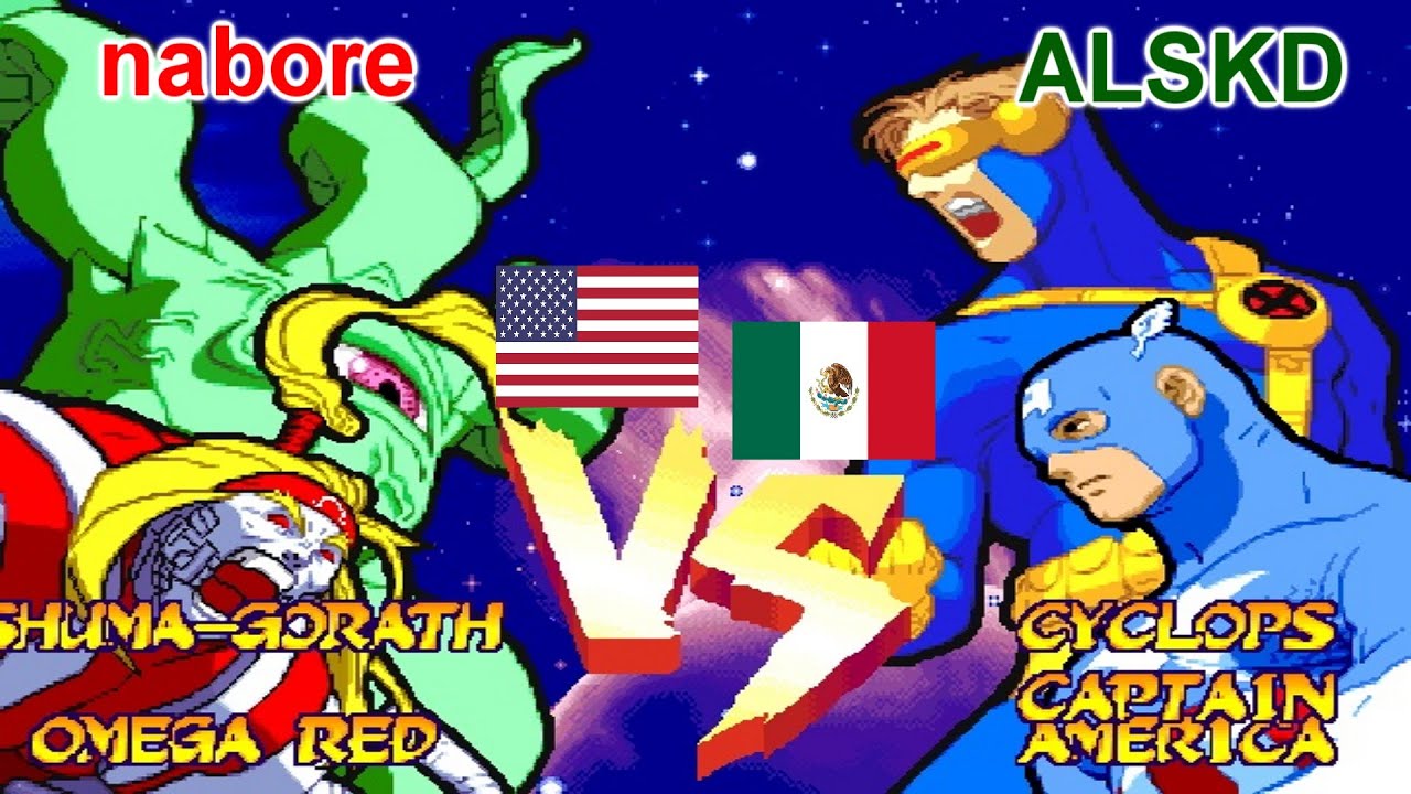 Marvel Super Heroes Vs. Street Fighter - nabore vs ALSKD FT5