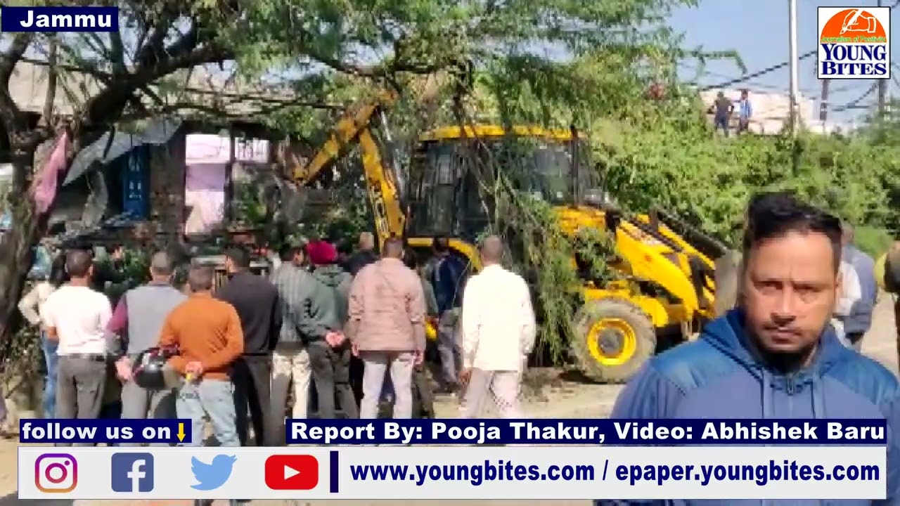 Anti encroachment drive by JDA at Bahu Fort
