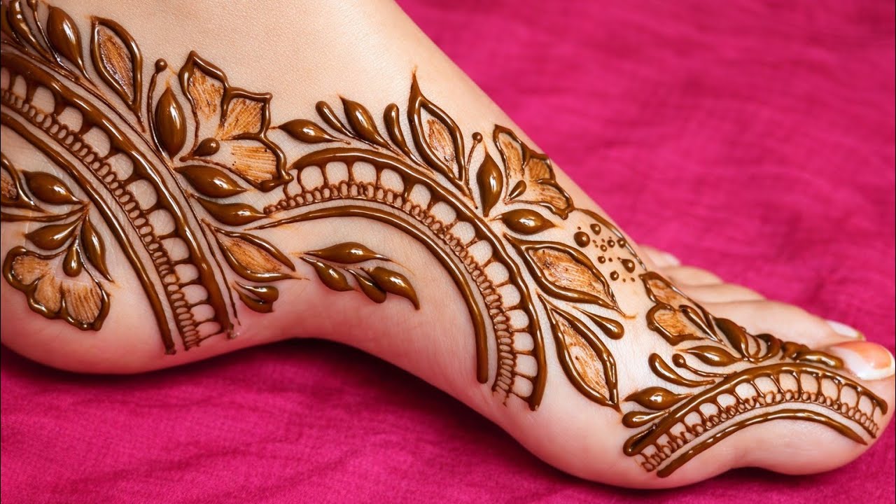 पैरों की मेहंदी डिजाइन | pairon ki mehandi design | leg mehndi design | foot mehndi design | mehandi