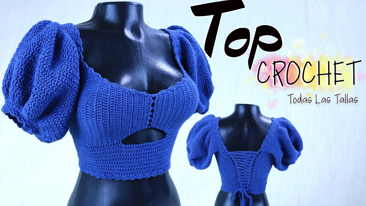 Top CROCHET con Puntos Básicos PASO A PASO ideal para PRINCIPIANTES