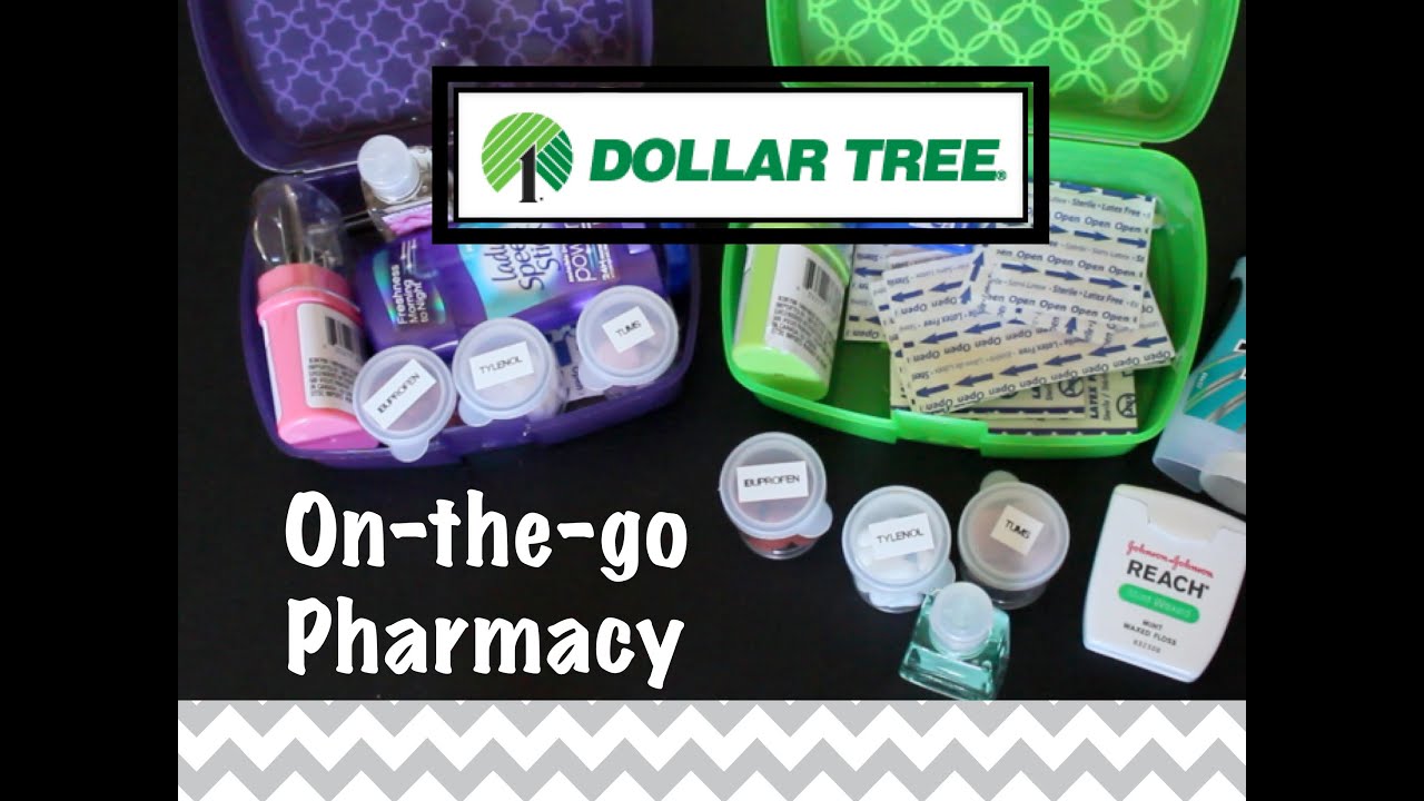 DOLLAR TREE ORGANIZING: On-the-go Pharmacy!