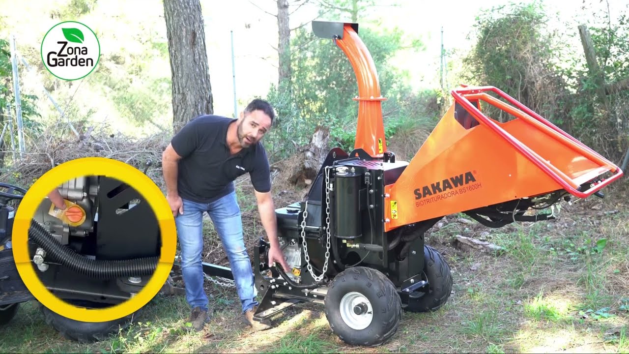 Biotrituradora Profesional Trabajando // #Sakawa BS1600H