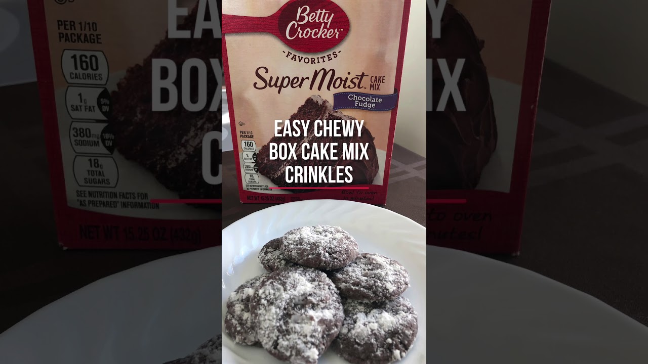 Easy Chewy Box Cake Mix Crinkles