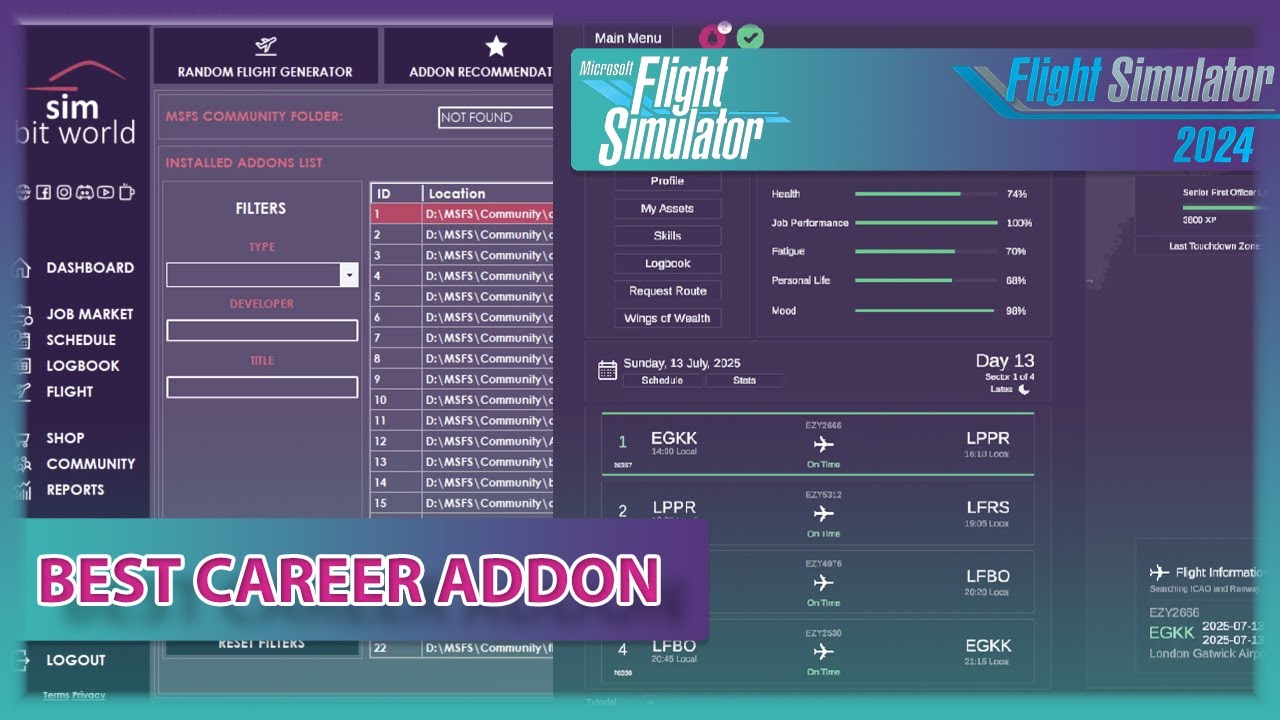 A Pilot&rsquo;s Life Chapter 2 vs Fly the Line &ndash; Best Virtual Airline Career for MSFS