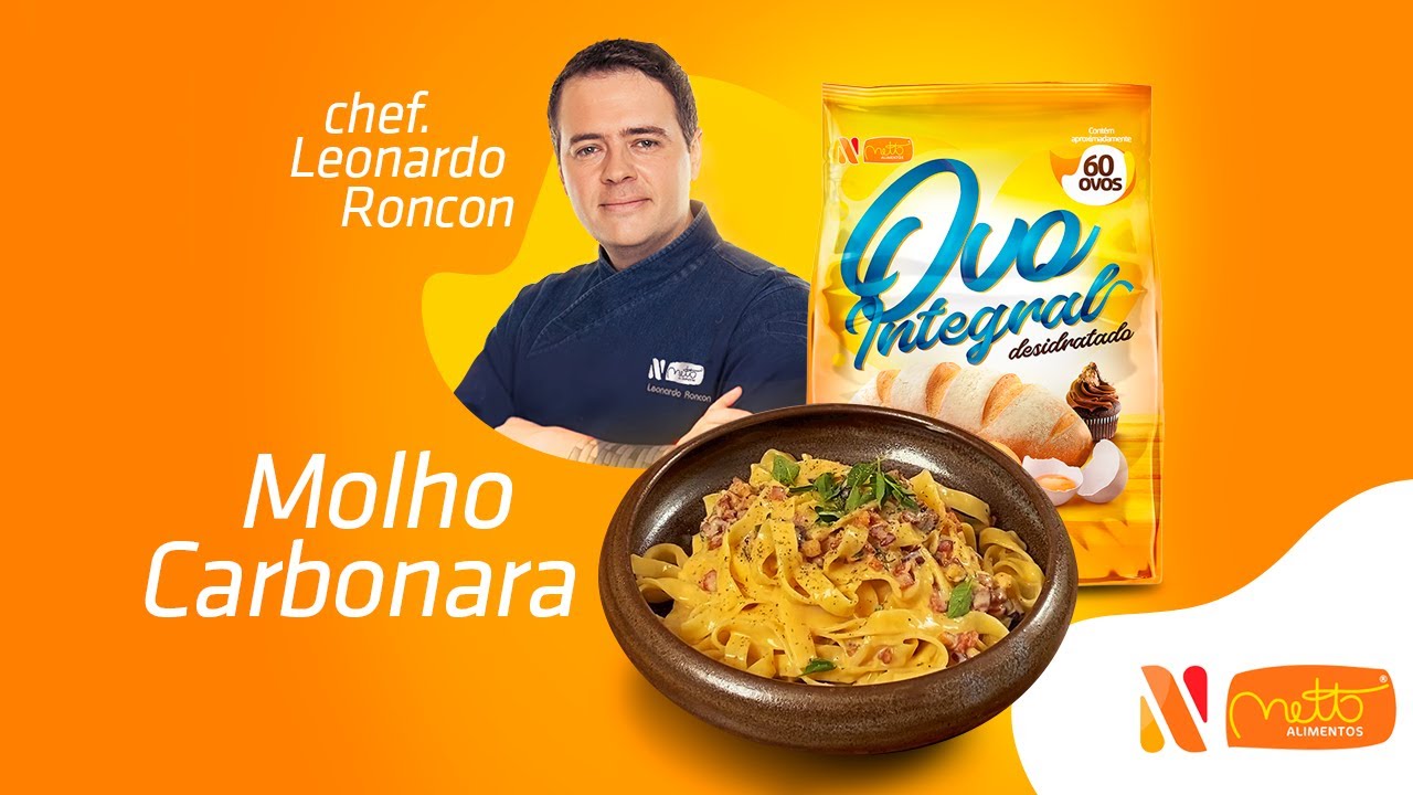 Molho Carbonara com Ovo Desidratado - Netto Alimentos