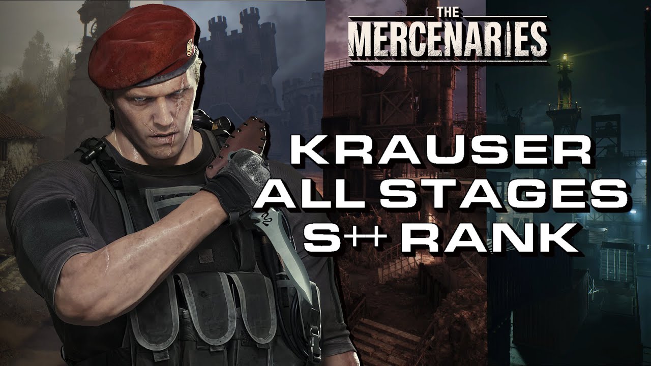 RE4 Remake Mercenaries - Krauser - All Stages - S++ Rank
