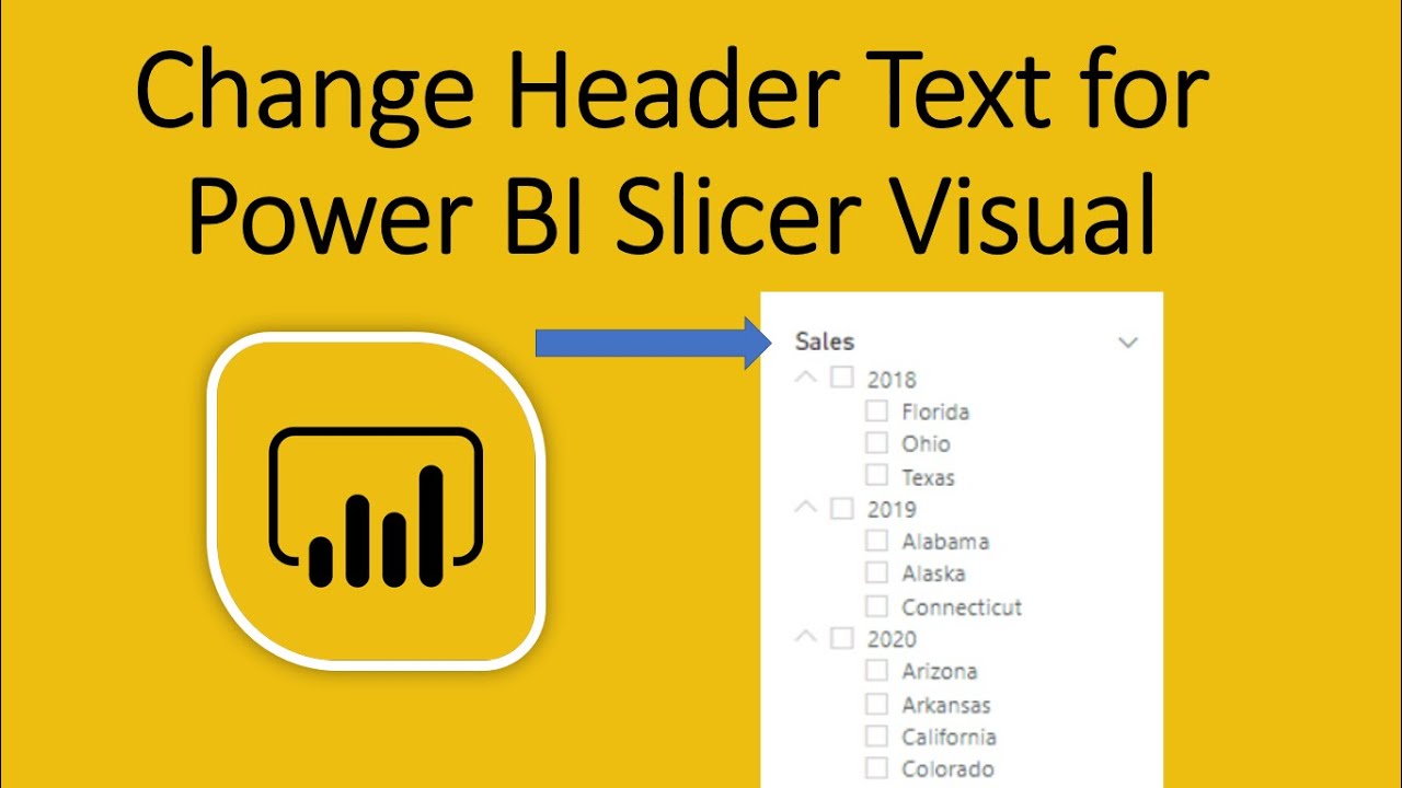 Change Header Text for Power BI Slicer Value
