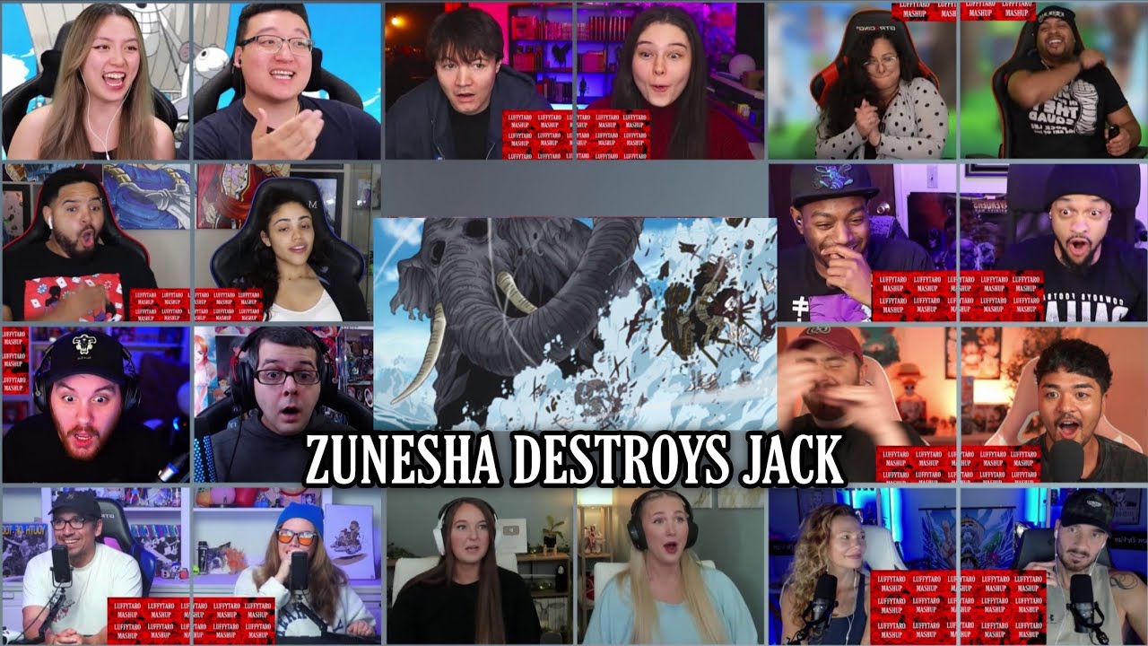 Zunesha Destroys Jack Reaction Mashup | One Piece Episode 774