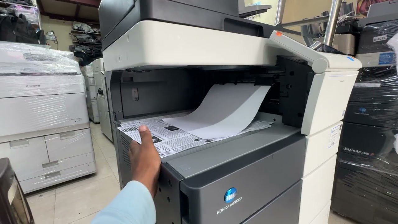 KONICA MINOLTA black, and white bizhub 658e/558e/458e #konicaminolta #458 