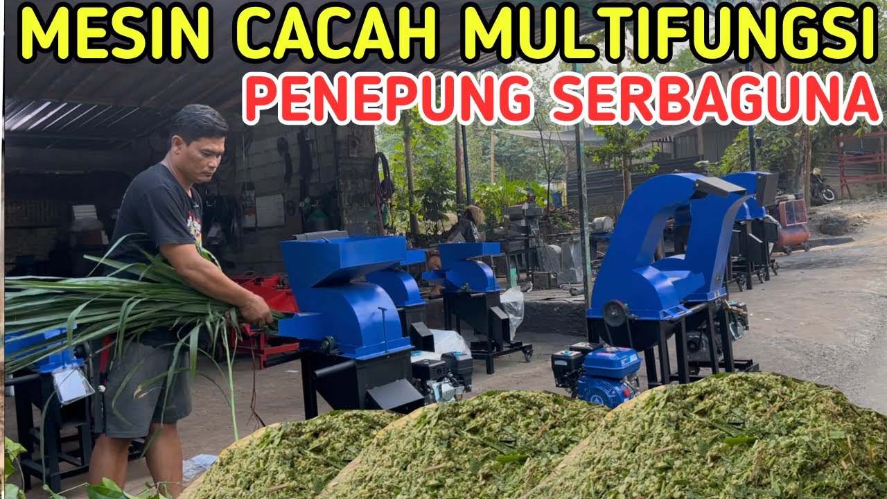 MESIN CACAH RUMPUT MULTIFUNGSI | PENEPUNG SERBAGUNA