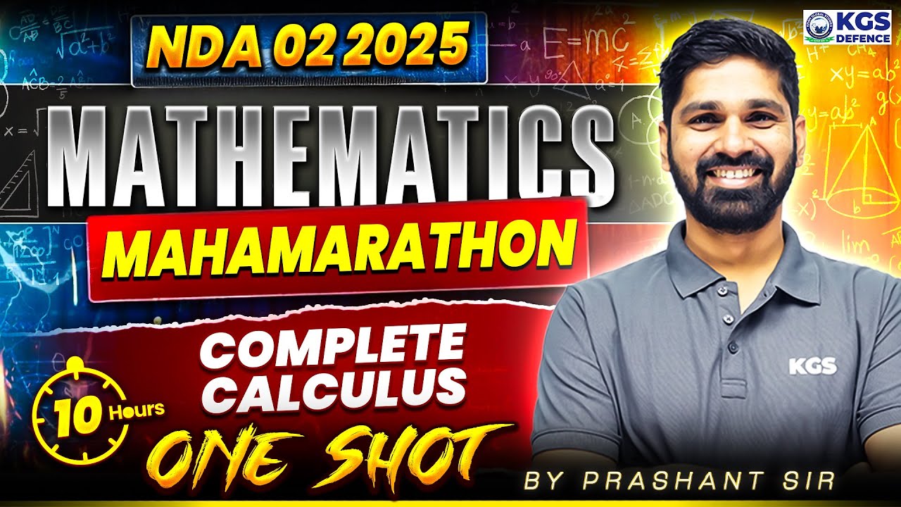 NDA 2 2025 Maths Maha Marathon | NDA 2025 Maths Most Important Questions | Complete Calculus for NDA