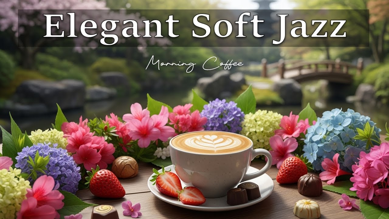 Elegant Soft Jazz ☕ Jazz Cafe Background Music & Happy Bossa Nova Instrumental for Stress Relief