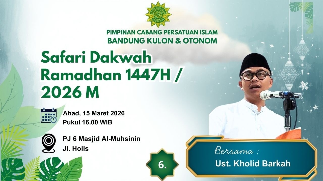 Live  Streaming dari Masjid Al-Muhsinin,  bersama Al-Ustadz Kholid Barkah