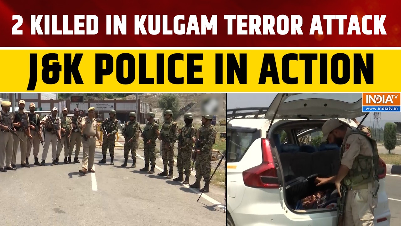 Kulgam Terror Attack: 2 Non-Local Workers Killed, J&K Police Launch Massive Search Operation