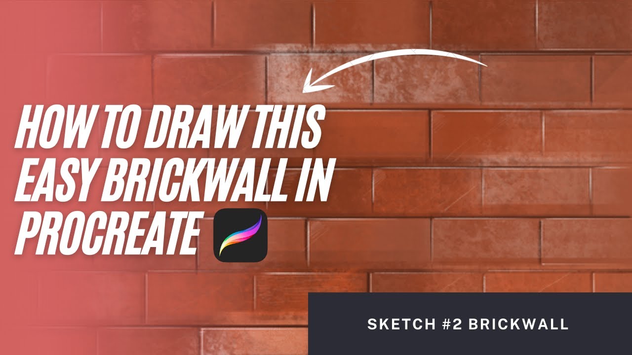 Draw this easy brick wall in Procreate!
