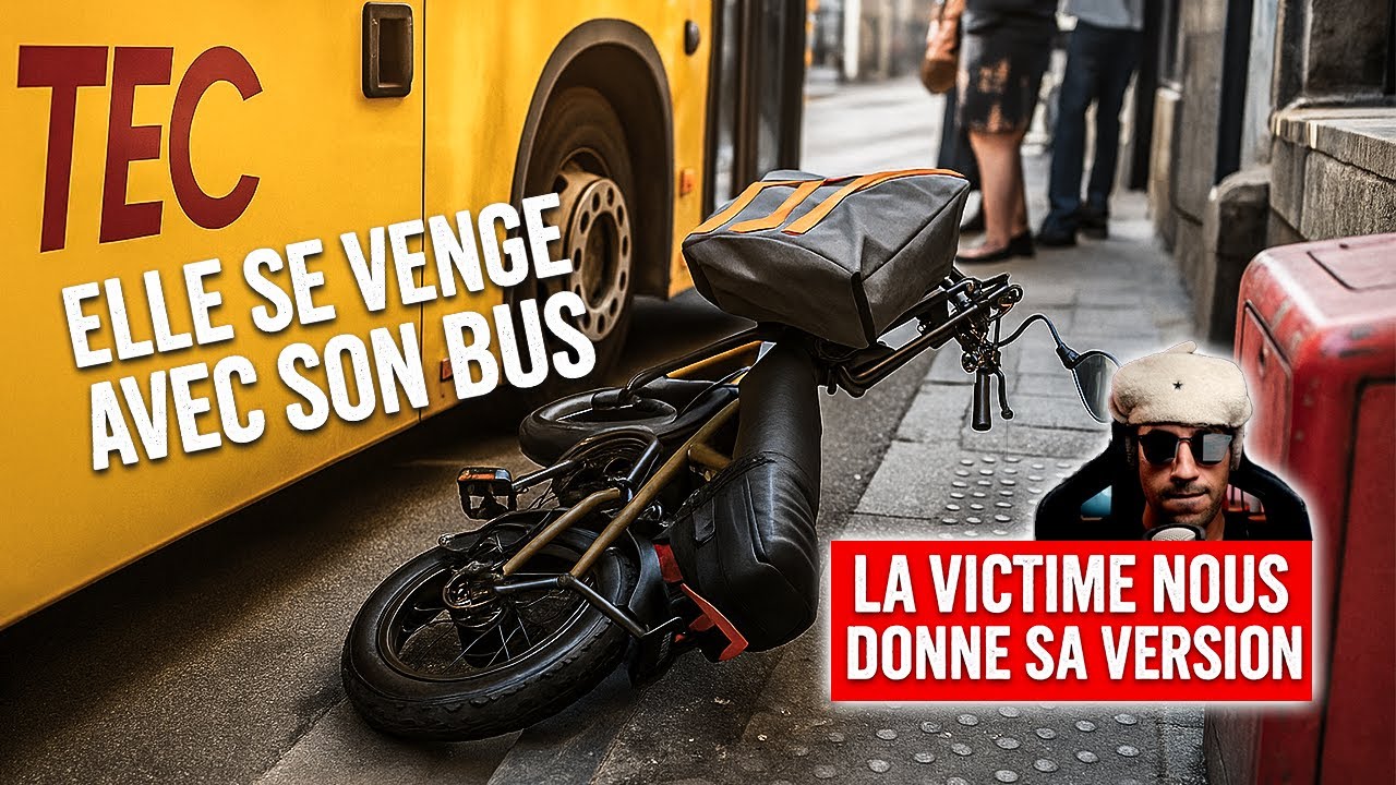 Un livreur à vélo nous explique son agression par une conductrice de bus qui sera privée de liberté.