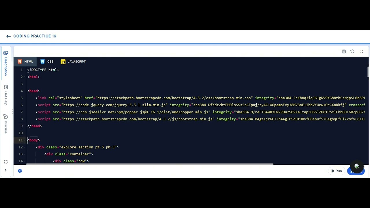 Build Your Own Responsive Website Coding Practice - 16 (Part - 1)