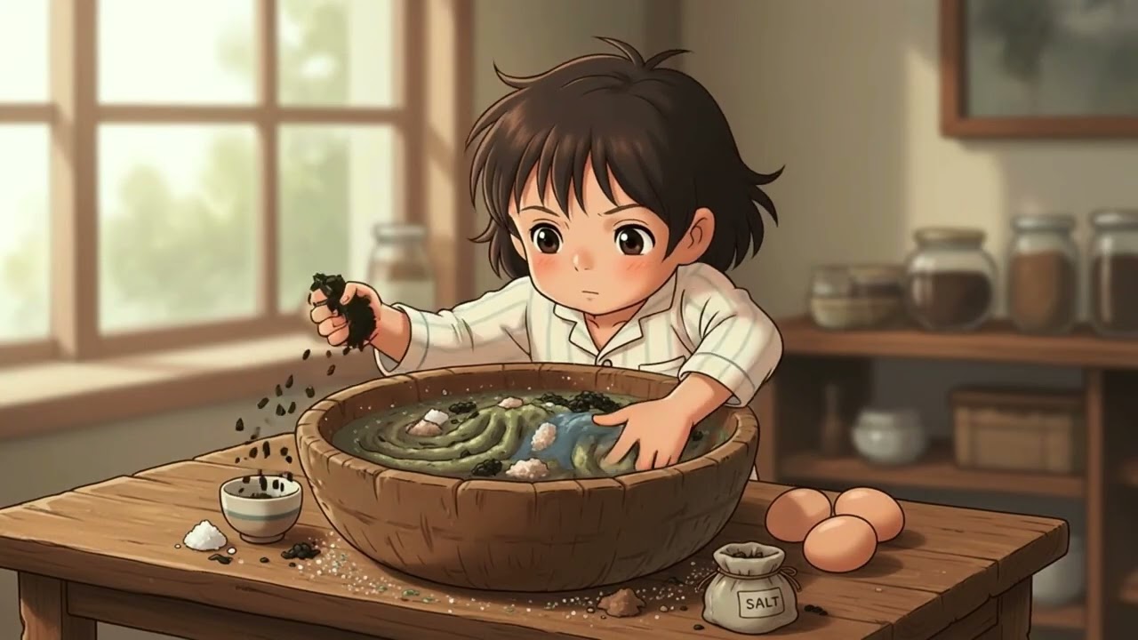 Peaceful Forest Life 🌲 | Century Eggs & Pork Porridge ! Ghibli-Style Video